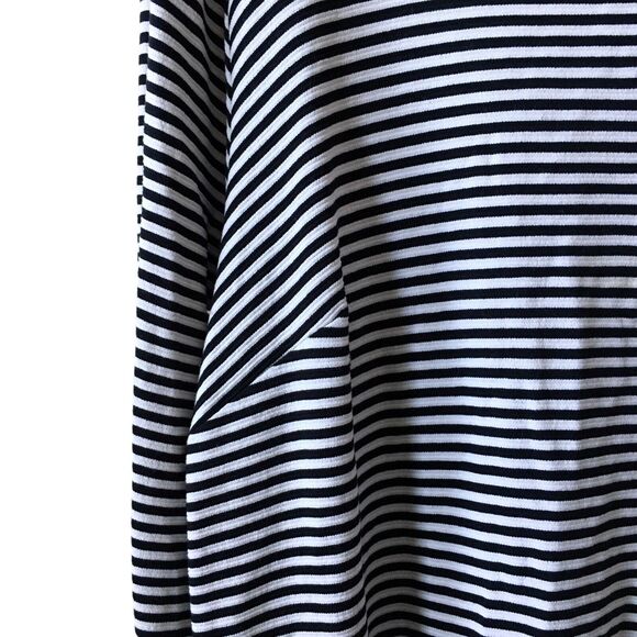 J. Jill Wearever Women's Tunic Sweater Knit Top Plus 3X Striped Stretch Dress - Picture 8 of 10